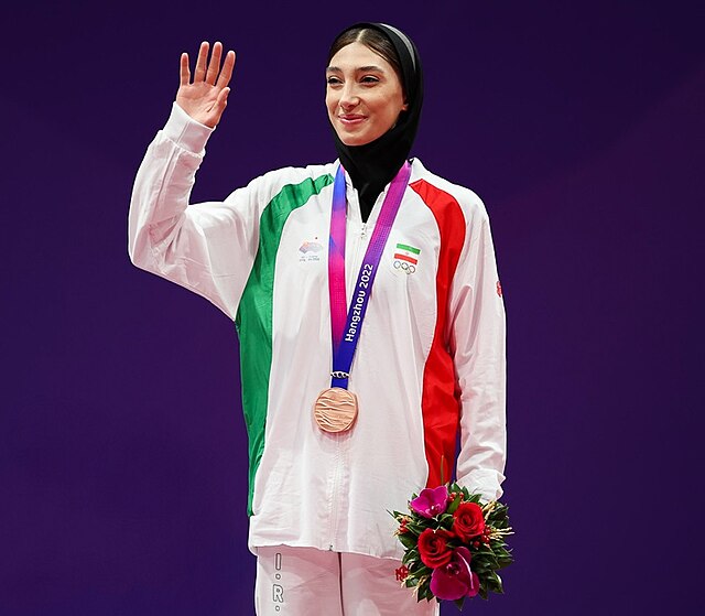 عکس مبینا نعمت زاده تکواندوکار