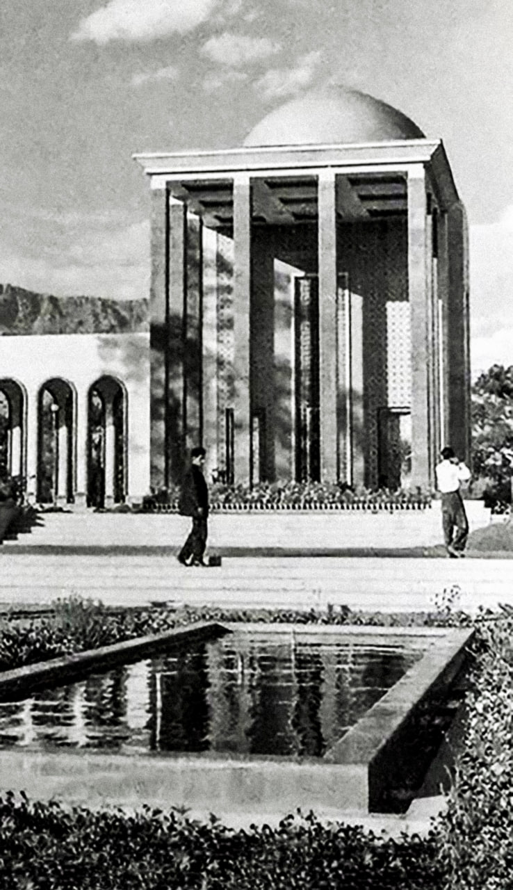 عکس آرامگاه سعدی شیرازی قدیم