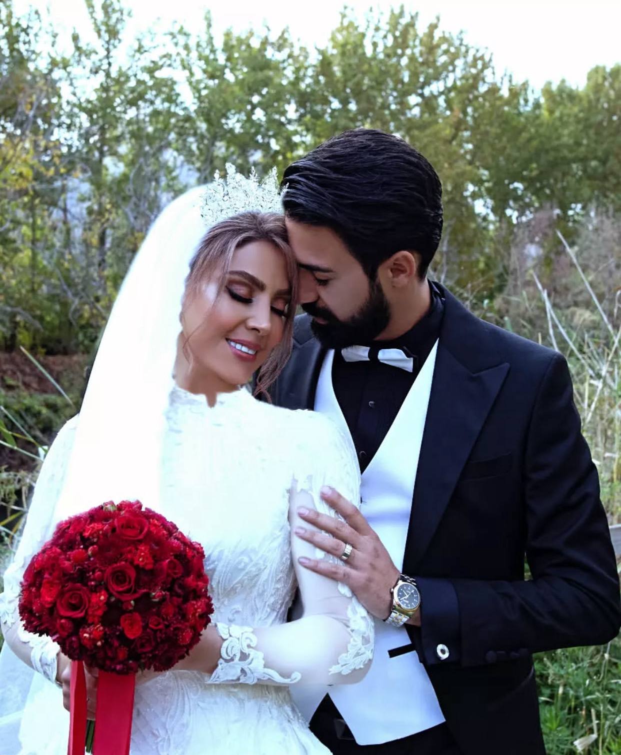 نیلوفر شهیدی عکس ازدواج